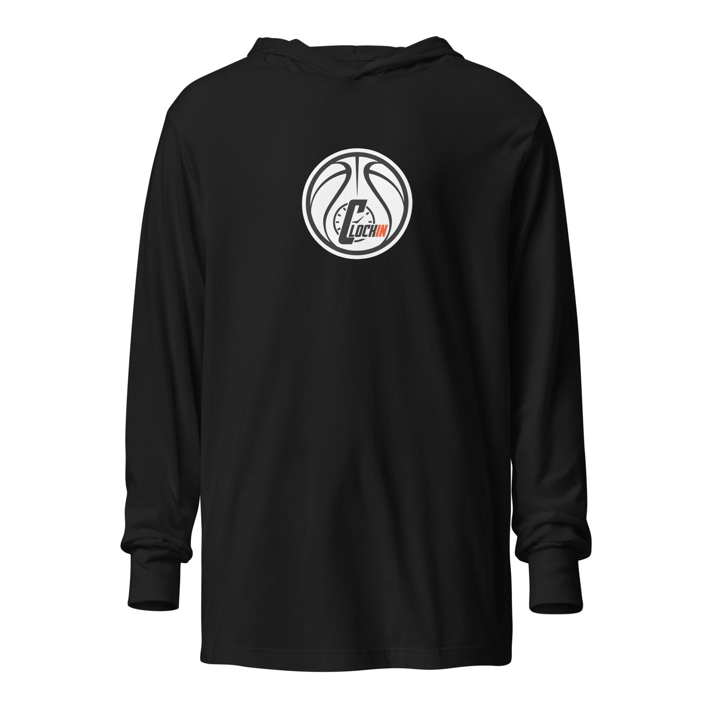 CLOCKIN Hoops Hooded long-sleeve tee